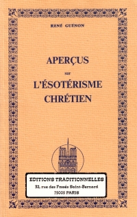 Aperçus sur l'ésotérisme chrétien - René Guénon - couverture
